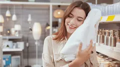 Pour a glass of this into your washer and even the oldest terry towels will turn as soft as down