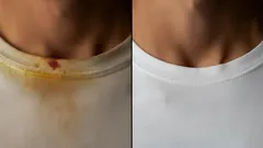 How to treat deodorant buildup and yellow sweat stains on white and light shirts