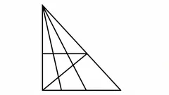 A puzzle only a few people solve correctly: How many triangles are in the picture?